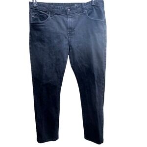 AG Adriano Goldschmied Jeans Mens 38x34 Black Straight Leg 1174UBL-BKB